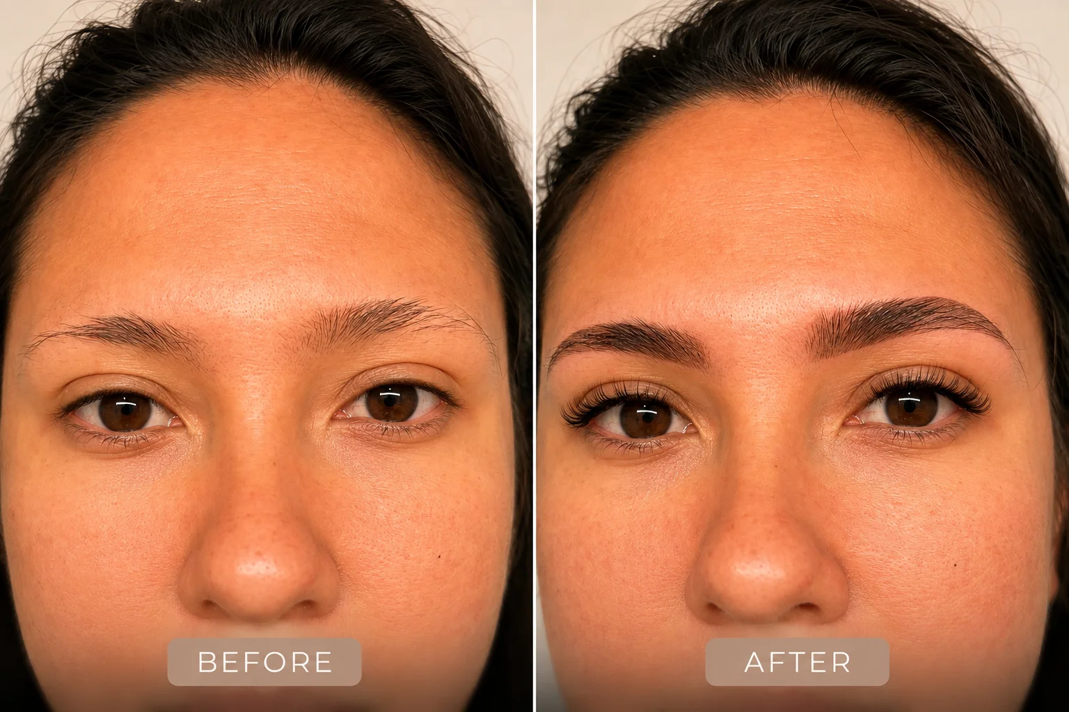 Lashes & Brows — Before & After