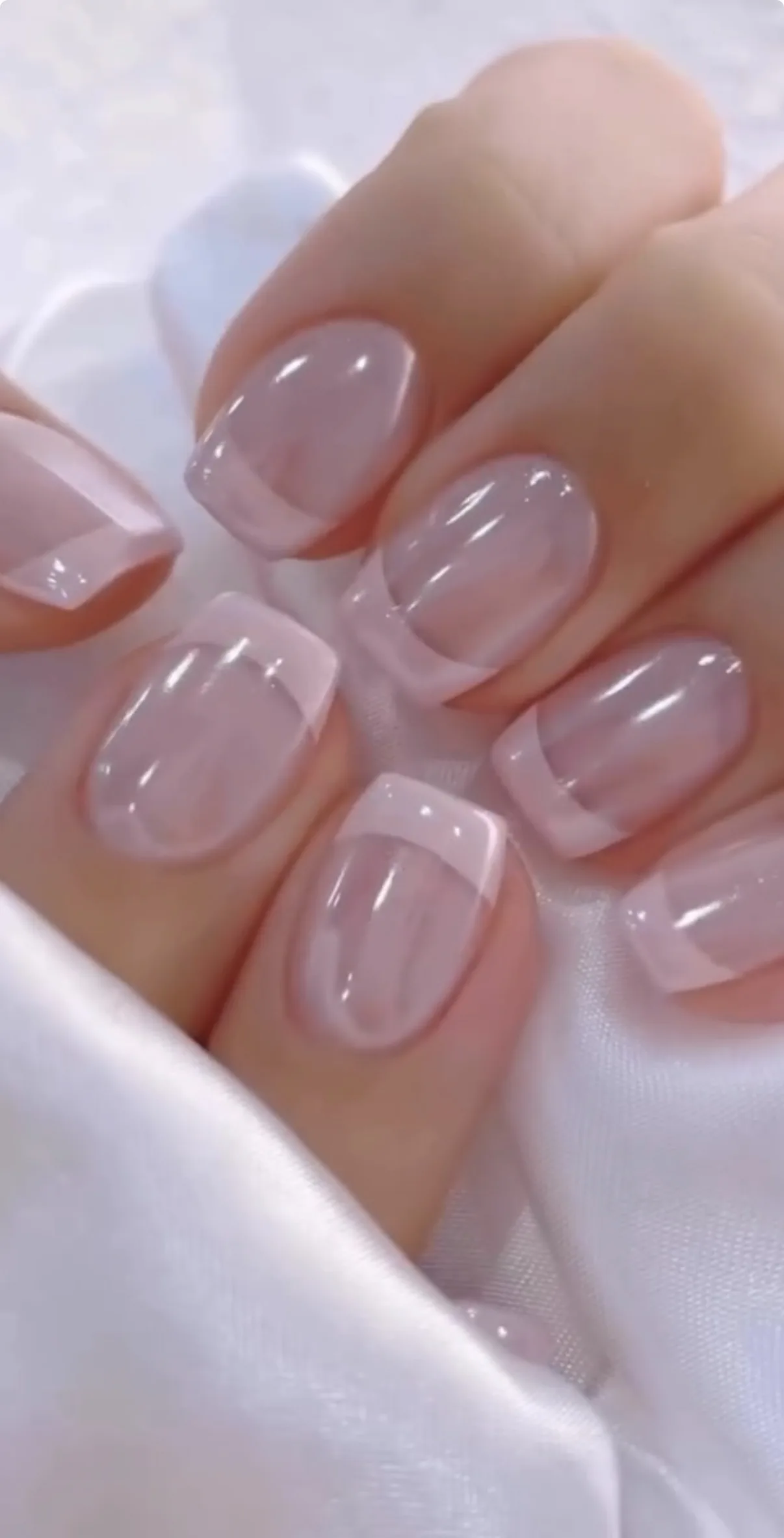 French glazed manicure
