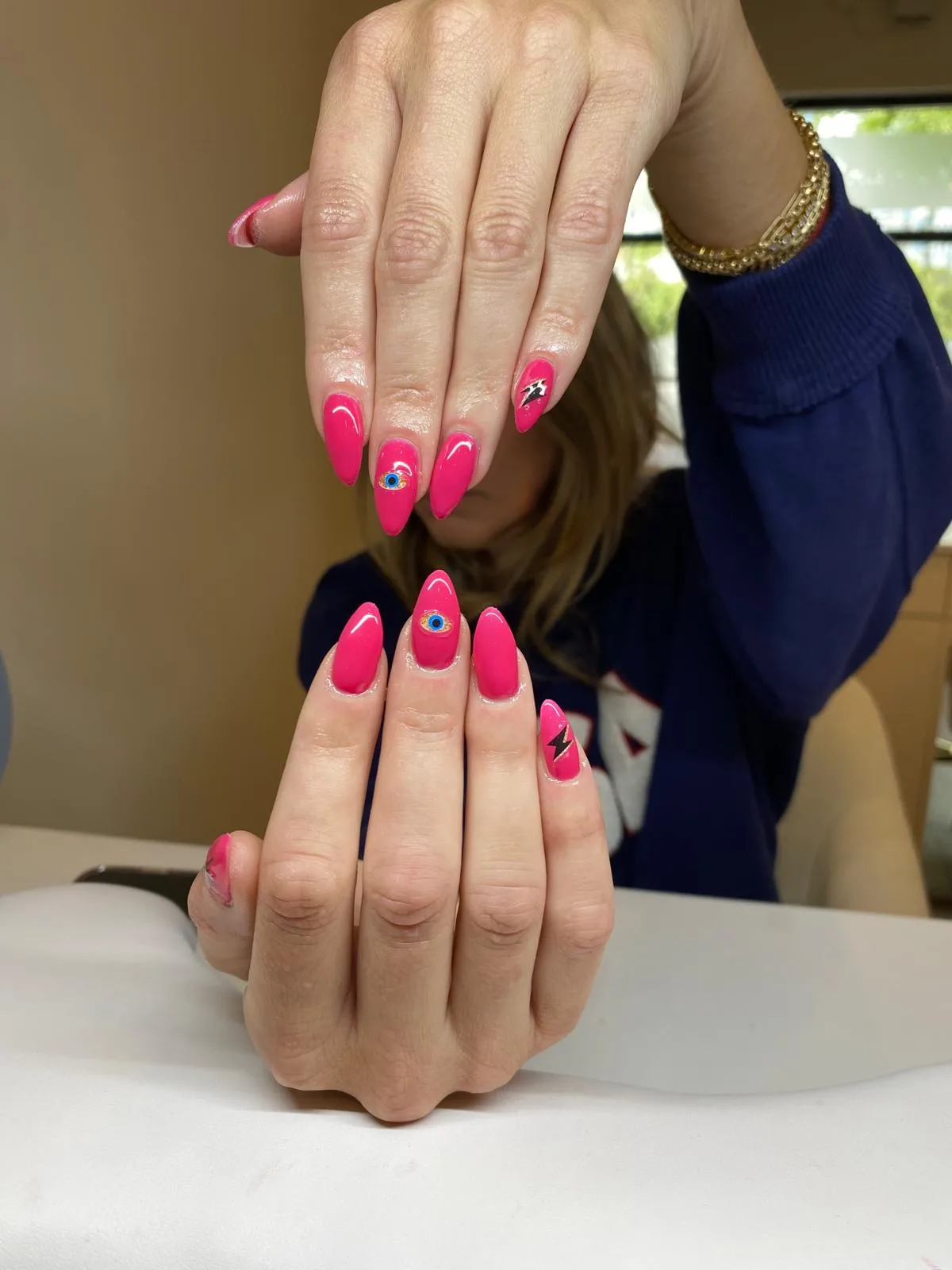 Hot Pink Nail Art