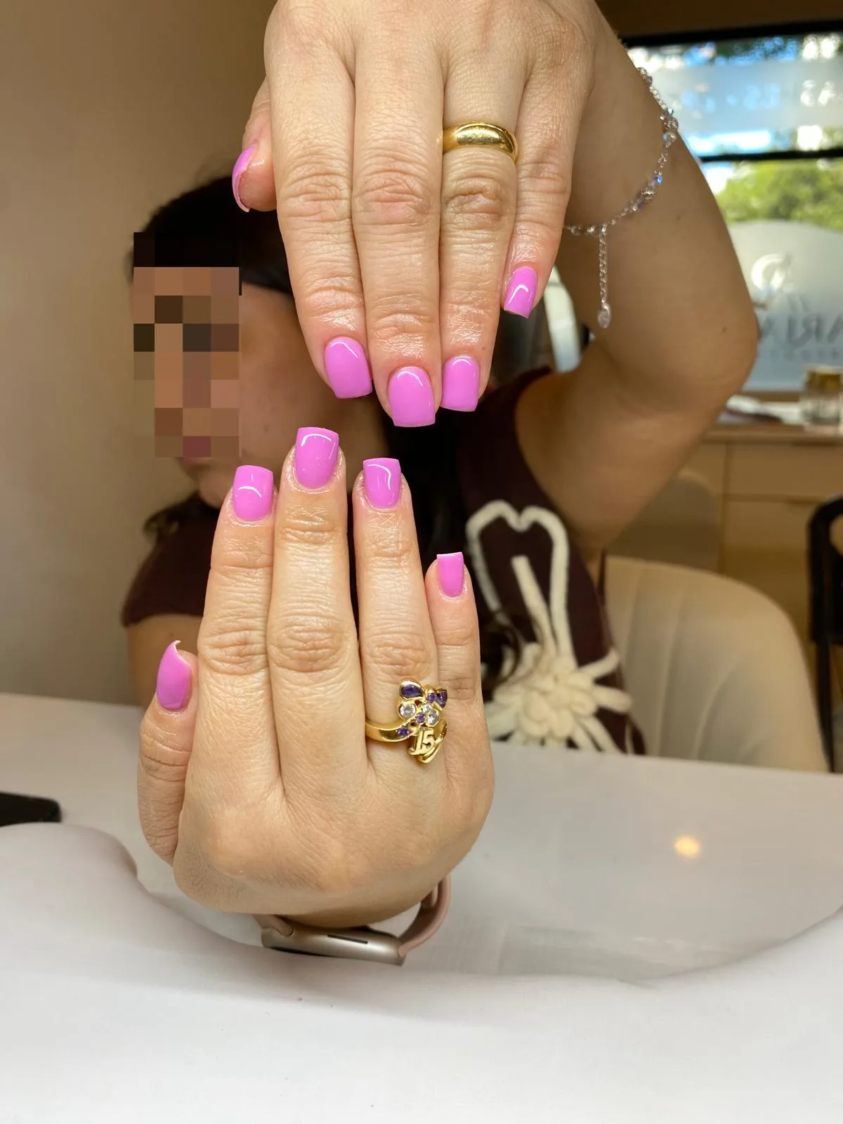 Orchid Pink Manicure