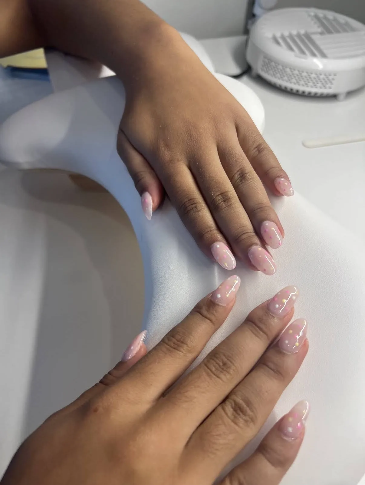 Pink Floral Nail Art