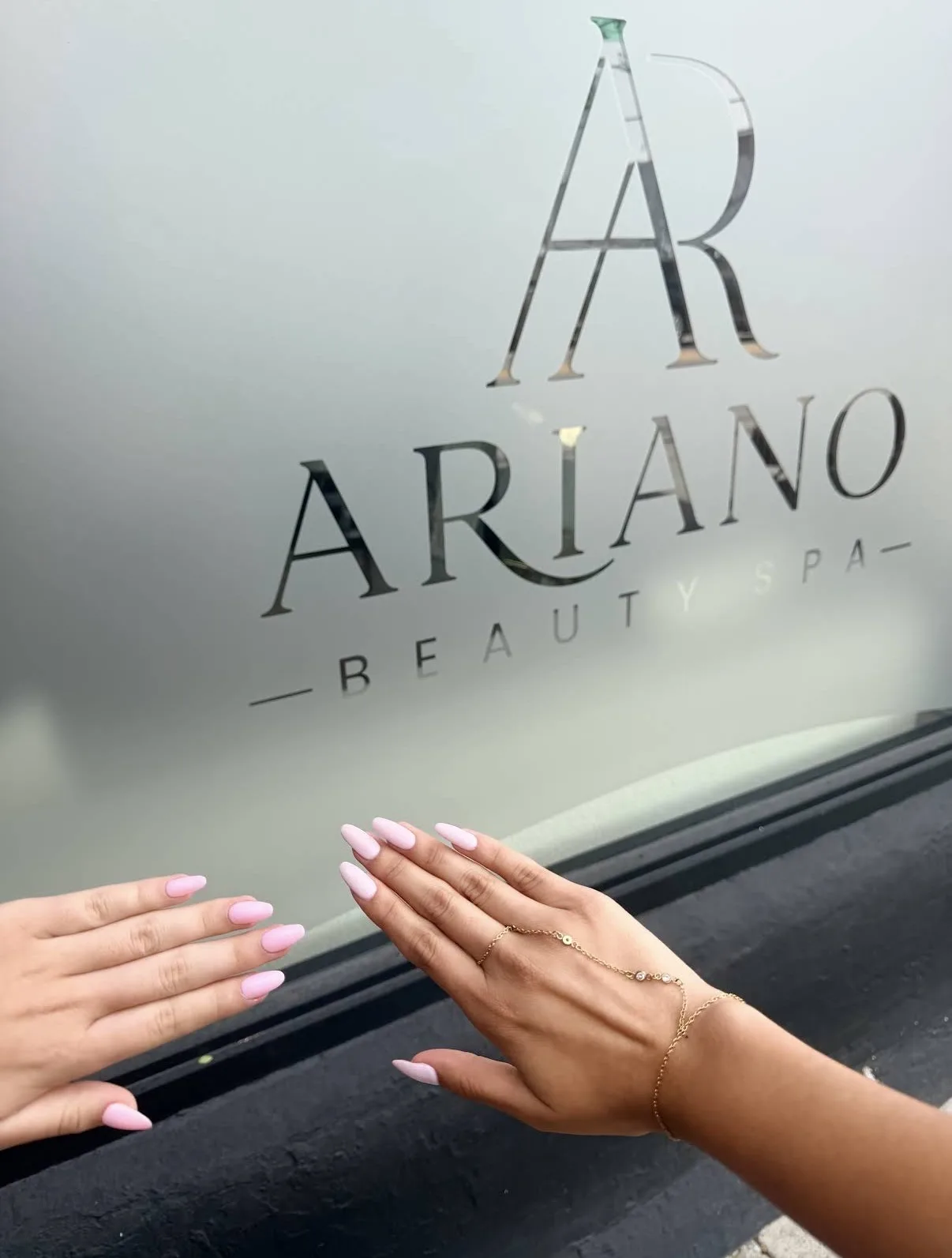 Pink Almond Manicure